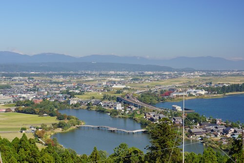 大溝の水辺景観遠景(写真提供:大溝の水辺景観まちづくり協議会)