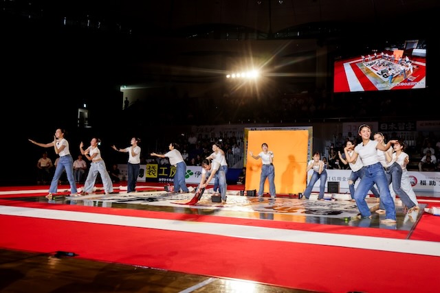 第18回書道パフォーマンス甲子園の一場面