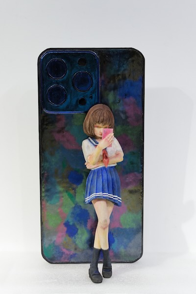 舩木大輔「頼りすぎ」木彫りの着彩