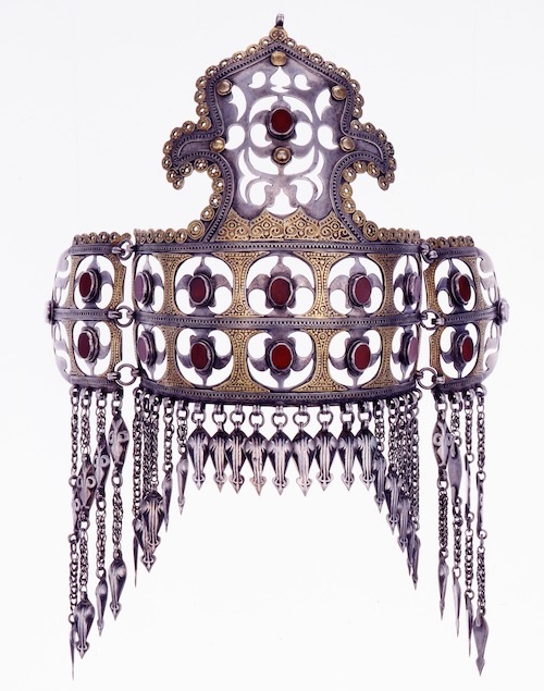 《花嫁用頭飾り》北ヨムート族、トルクメン人 19世紀前半