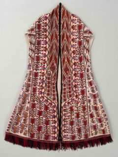 《女性用被衣（チルピ）》テケ族、トルクメン人　19世紀