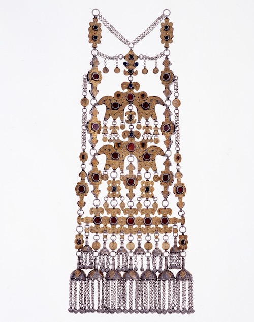 《背飾り(サチュモンジュク)》ジャファバイ・ヨムート族、トルクメン人