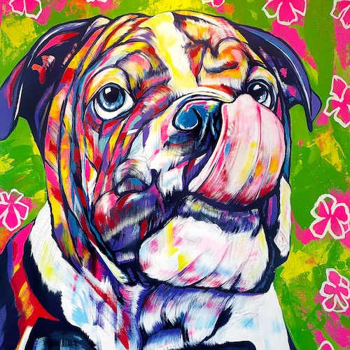 EIJI TAMURA DOG ART "Untitled" F60